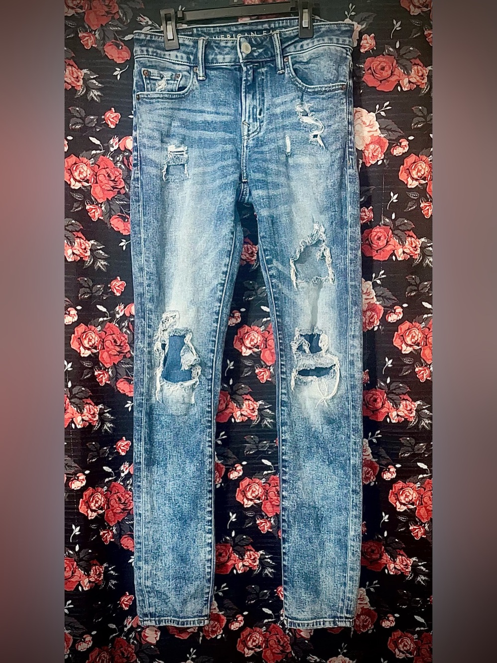 American Eagle Outfitters Dark Blue Skinny Jeans